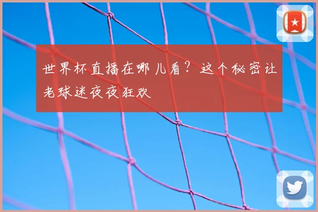 世界杯直播在哪儿看?这个秘密让老球迷夜夜狂欢