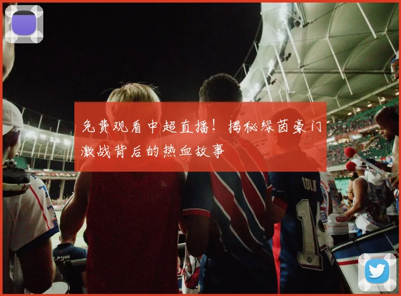 免费观看中超直播！揭秘绿茵豪门激战背后的热血故事